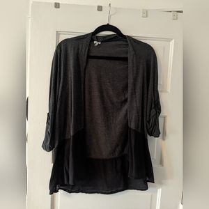 Splendid black and charcoal cardigan